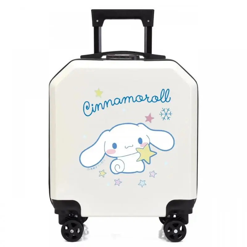 Kawaii Sanrio Kuromi Cinnamoroll moja melodia walizka kreskówka pokrowiec na wózek bagaż dziecięcy sejf na hasło przenośny walizka podróżna