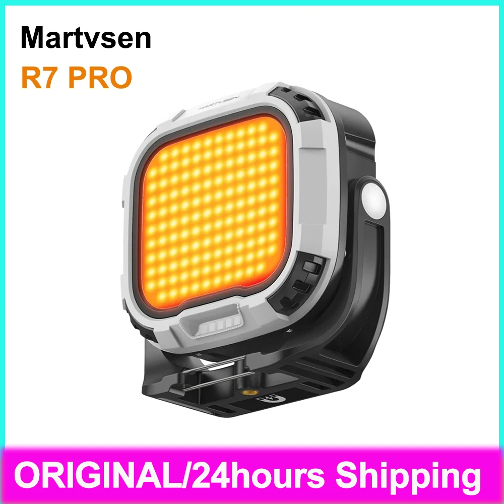 Martvsen Portable Magnetic R7 PRO Fill Light 2700K-6500K Bi-Color 28W On-Camera LED Video Light Built in Battery 5400mAh Lamp