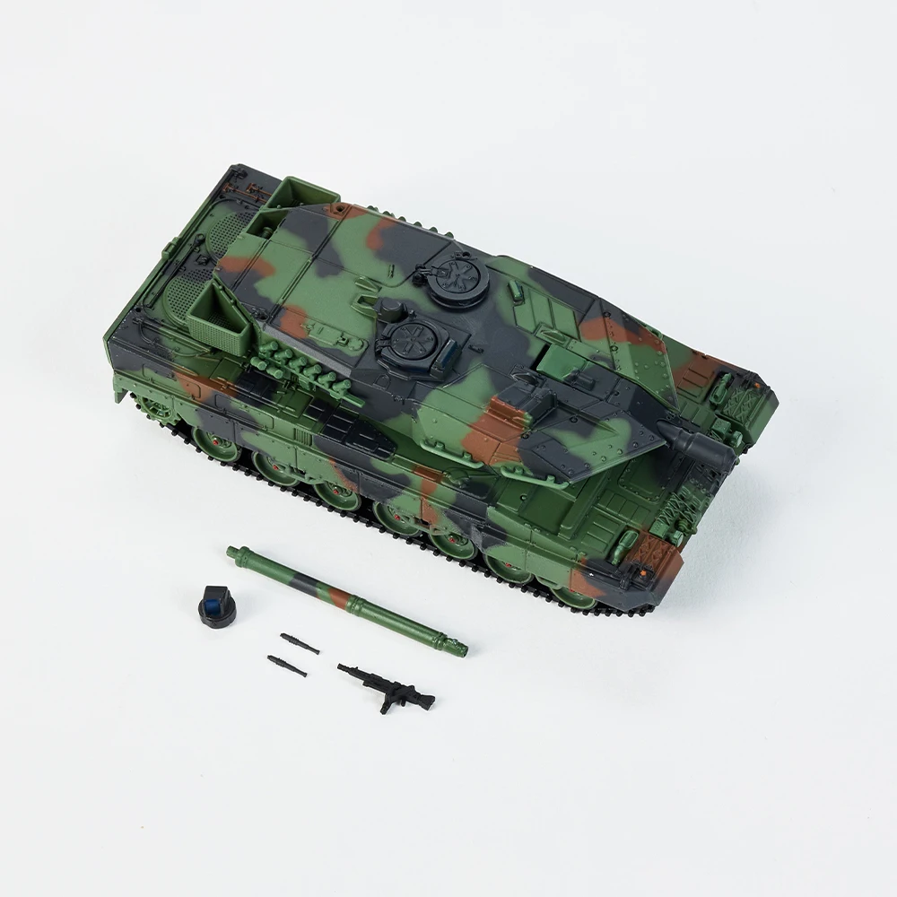 レオパルド 2A6 主力戦車 NATO 三色迷彩ダイカスト金属 1:64 軍事