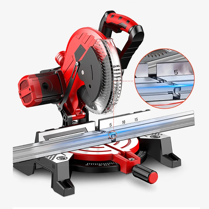 220V/1800W 10 Inch Electric Miter Saw | 45° Cutting Multifunctional Aluminum Cutting Circular Saw