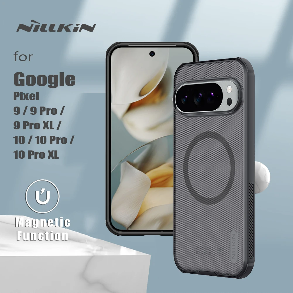 Nillkin – etui do Google Pixel 11, 10 Pro XL/10 Pro/10/9 Pro/9 5G, matowe, z magnetycznym uchwytem, kompatybilne z MagSafe, ochronne etui na tył telefonu. — zdjęcie produktu 3