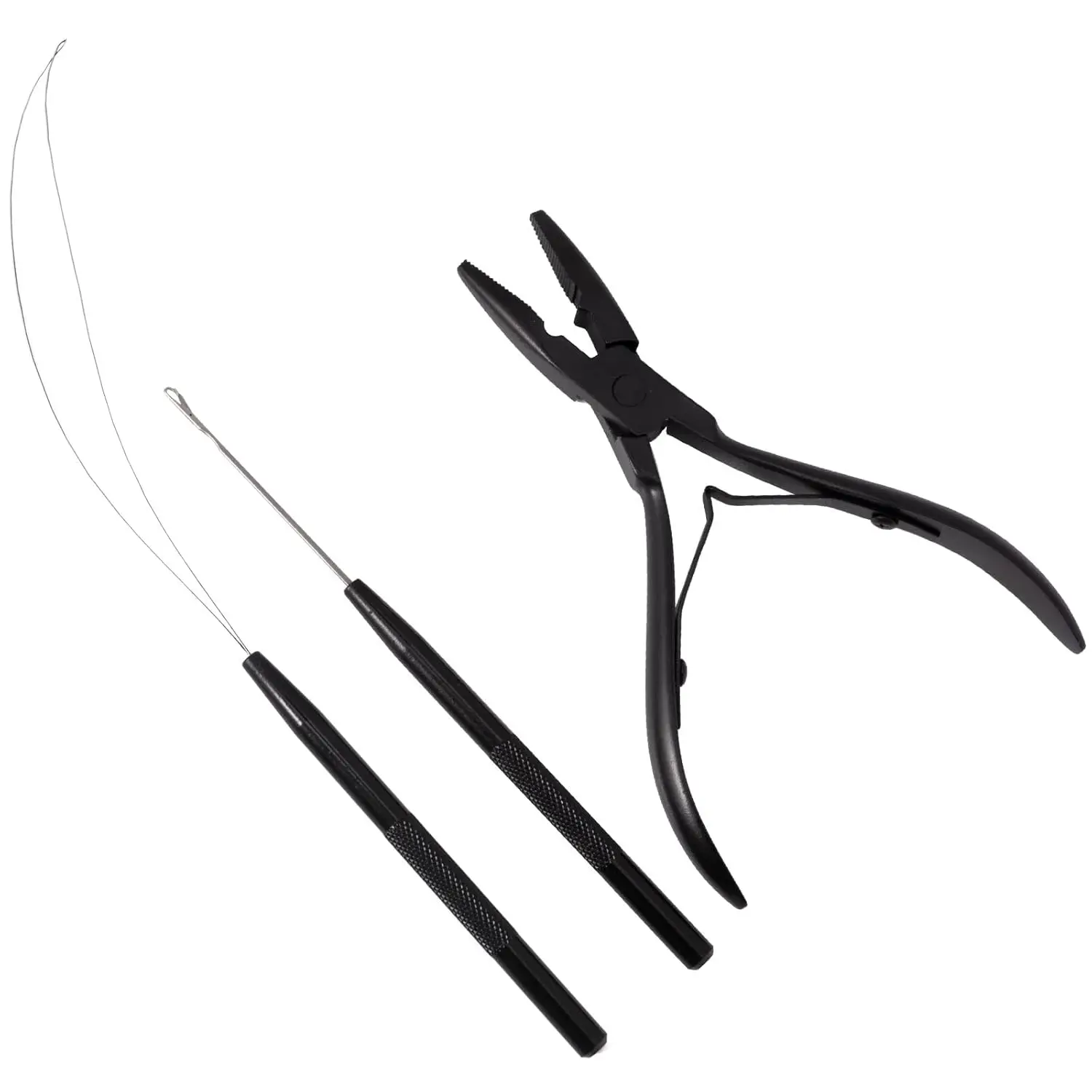 

ARLANY Hair Extension Pliers Kit for Micro Beads Hair Extension Loop Needle Pulling Hook Bead Device Tool for Feather Extensions