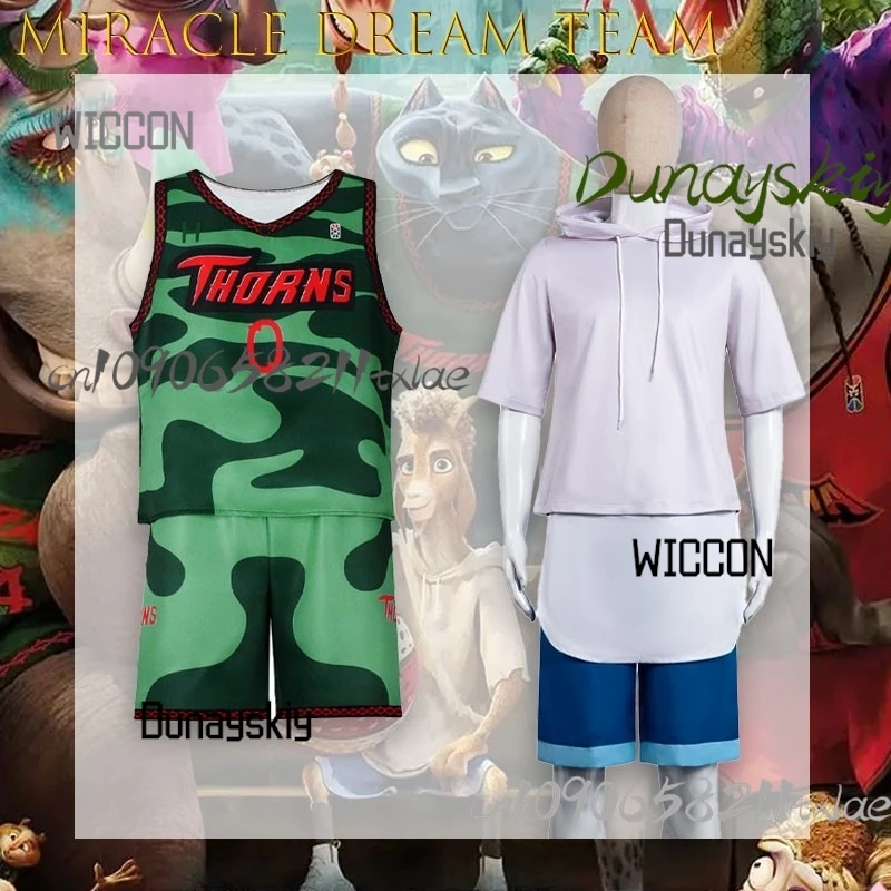 Ensemble de sweat à capuche Miracle Dream Team Cosplay Goat Will, Costume de scène d'Halloween, Réplique de film, Tenue de personnage d'anime et de jeu