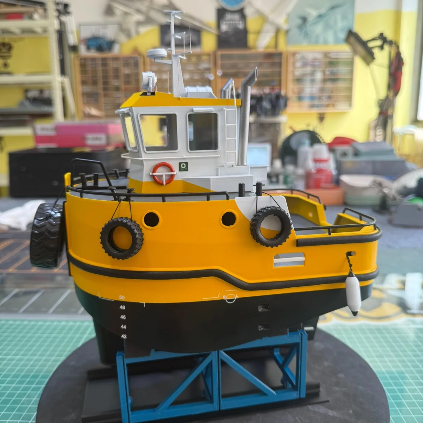 RC Boot 22 cm Simulatie Mini Rescue Afstandsbediening Boot Borstelloze Motor RC Push Boot Model RTR Jongen Speelgoed Cadeau