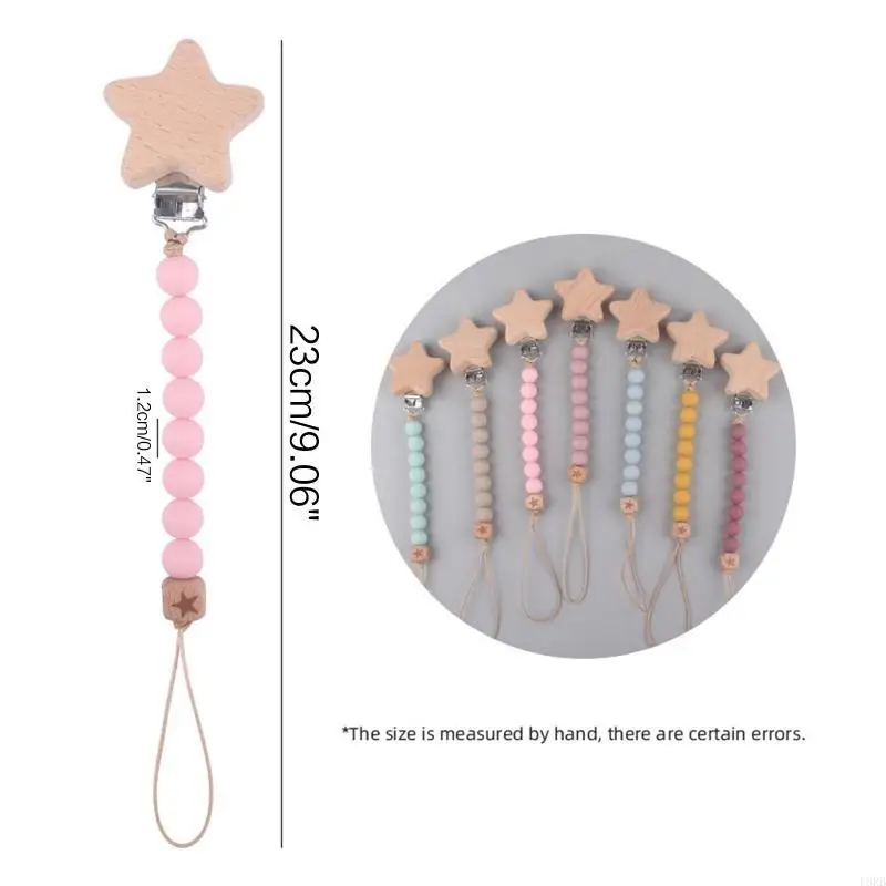 الطفل هوة كليب سيليكون اللهايات حامل سلسلة الزان لعبة التسنين للأطفال الرضع الفتيات الفتيان مضغ اللعب هدية لوازم L8RB #6