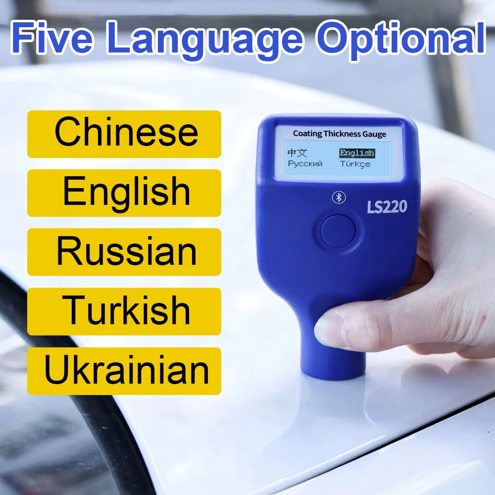 Fabriek Groothandel LS220 Digitale Autolak Inspectie Apparaat Laagdiktedetector Autotester Verfdiktemeter