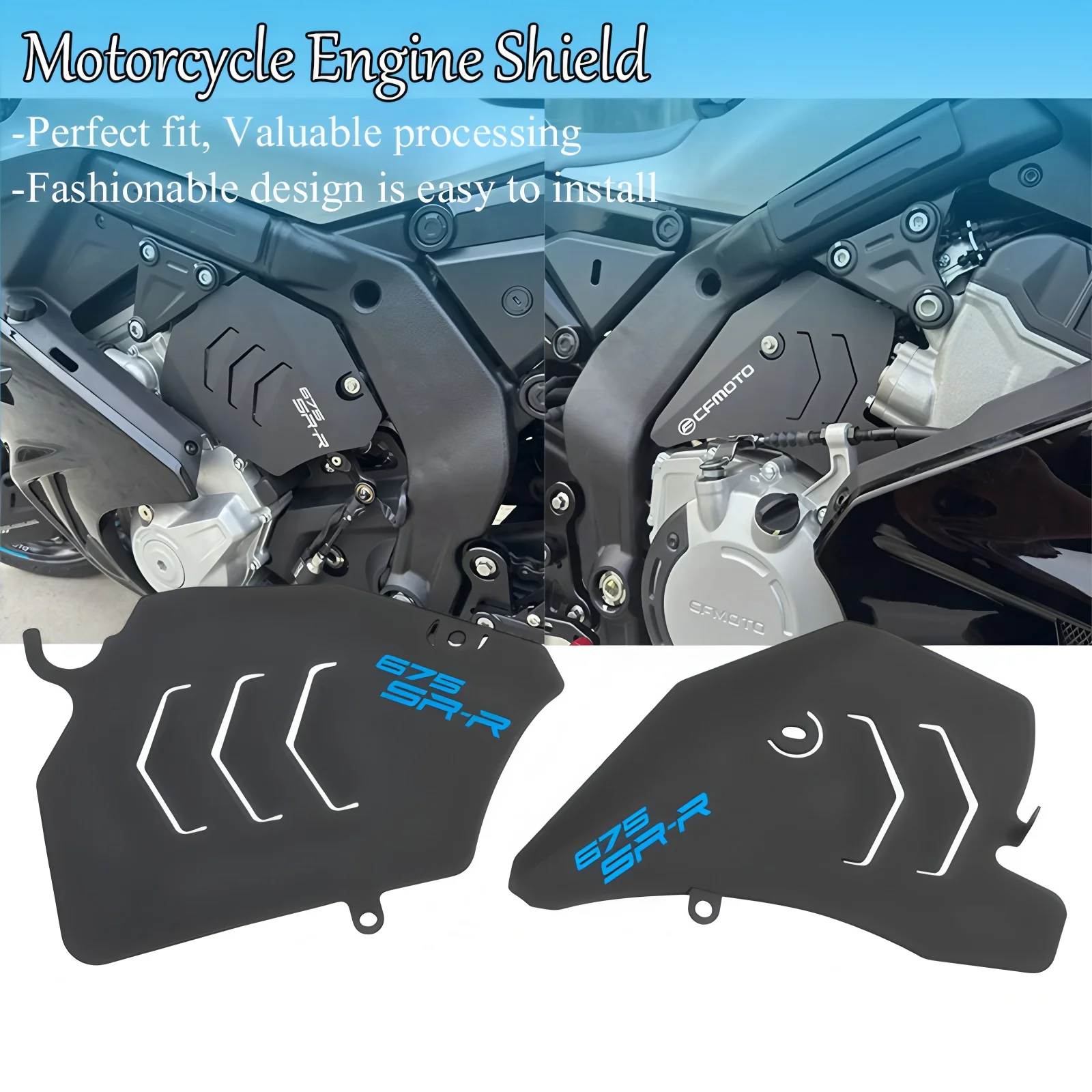 

For CFMOTO CF MOTO 675SR-R 675SRR 675 SR SRR SR-R Motorcycle Accessories Engine Guard Frame Protector Accelerator Control Cover