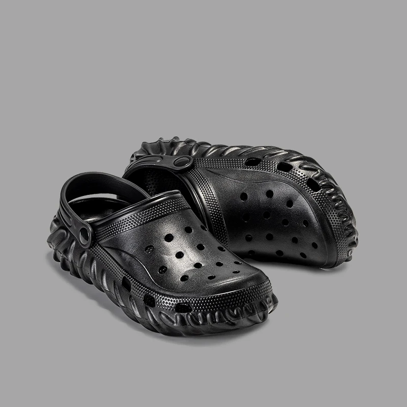Men's Summer New Clogs Sports Outdoor Wear-Resistant Thick Sole Closed-Toe Slippers Soft Sole Outdoor Beach Sandals