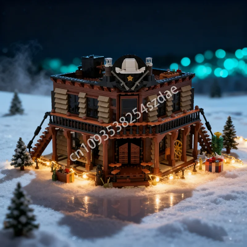 

2300 шт. MOC западный салон западная модель строительные блоки строительство творческое образование Рождественский подарок кирпичная игрушка на день рождения