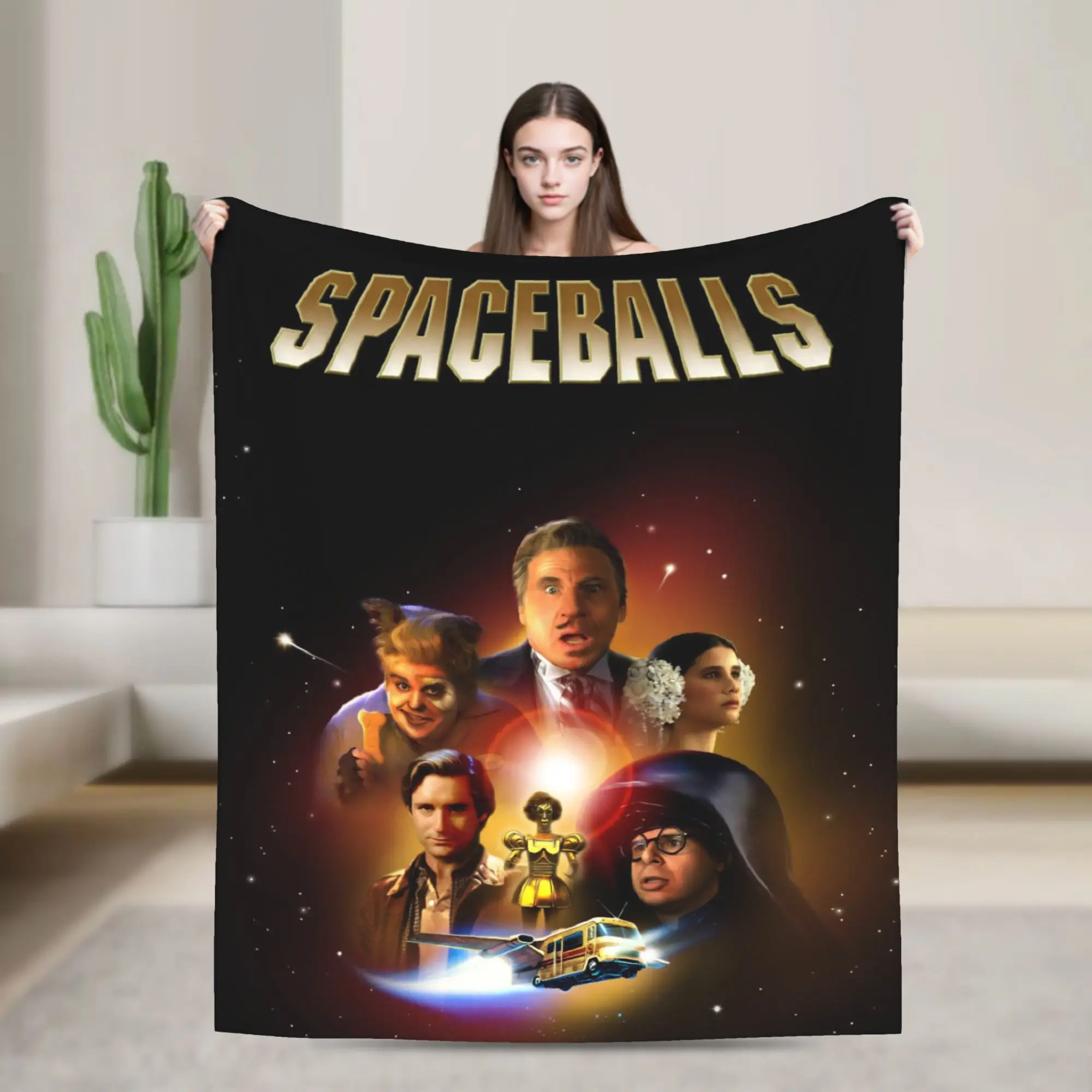 Spaceballs Movie Blanket Super Soft Cozy  Throw Blankets for Couch 50x60 Inch Multi-size Quilt