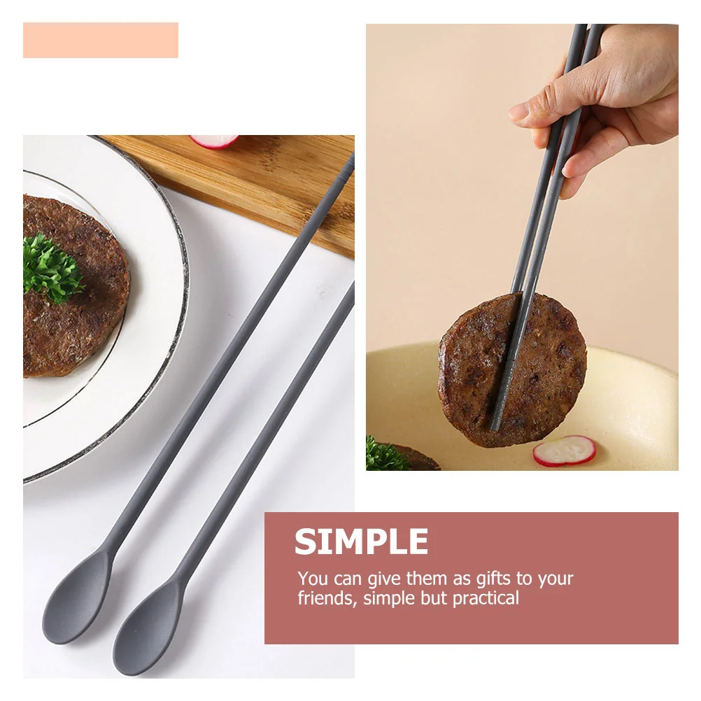 Multifunctional Chops Sticks Integrated Chopsticks Spoon Household Beverage Stirring Child