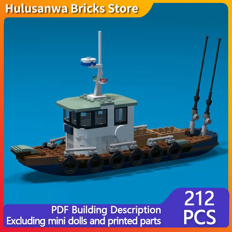 

Классическая модель рыбацкой лодки MOC, строительные кирпичи, военное оборудование, модульные технологии, подарки, праздник, сборка, детские игрушки, костюм