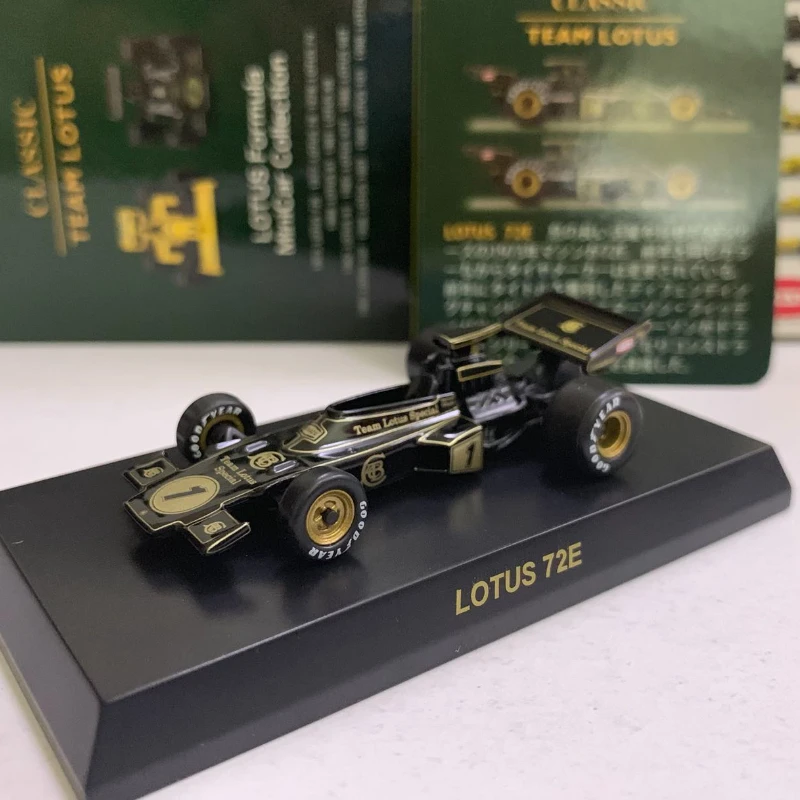 

1/64 KYOSHO Lotus 72E # 1 1973 F1 Formula Коллекция литых под давлением сплавов, декоративная модель автомобиля, игрушки