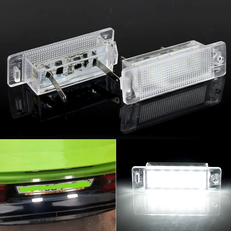 2Pcs For Opel Astra F 1992-1998 Calibra 1989-1997 OEM#:90241129 CANbus 12V LED Number License Plate Light Lamp No Error White