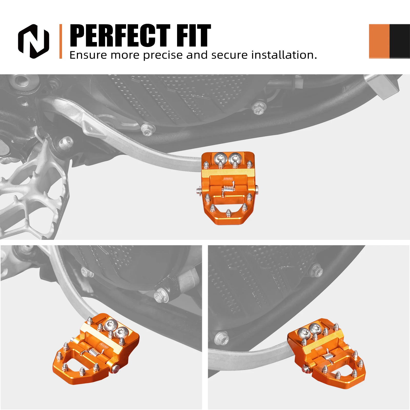 NICECNC Für KTM EXC 300 TPi EXCF 350 SX 125 SXF 450 XCW 500XC 300XCF 350EXC 250SXF 250 6D 2017-2024 Klappbare Bremspedalspitze – Detail 17