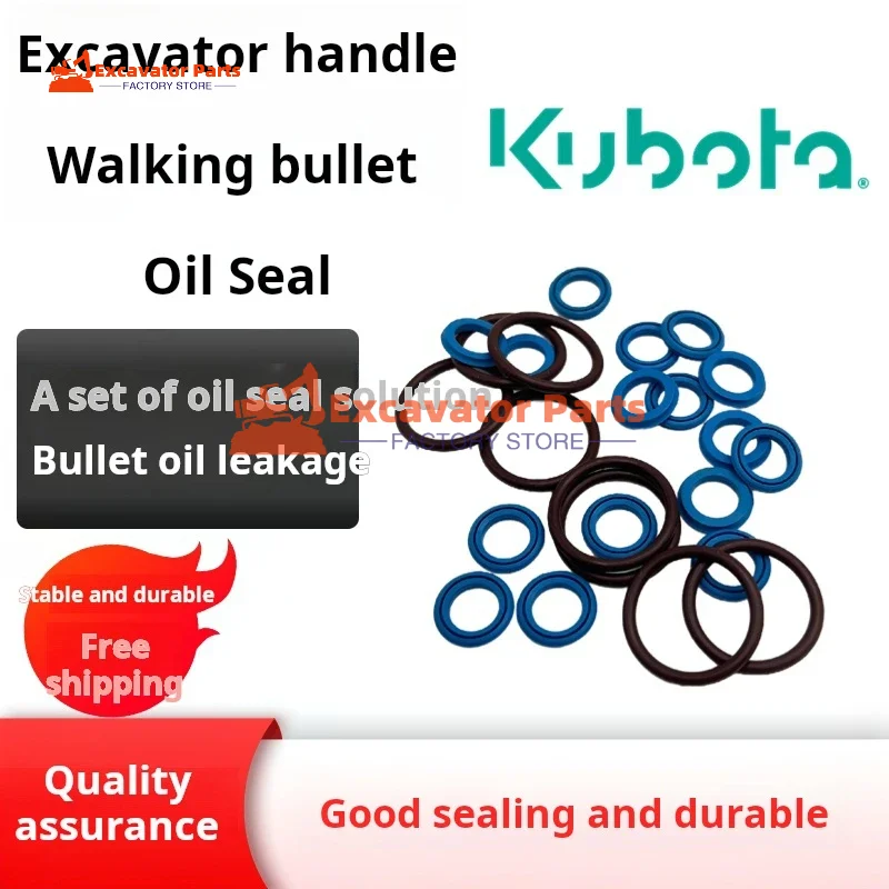 For Kubota KX U20 30 35 155 161 163 165 185 Joystick handle walking bullet Oil Seal Excavator Parts