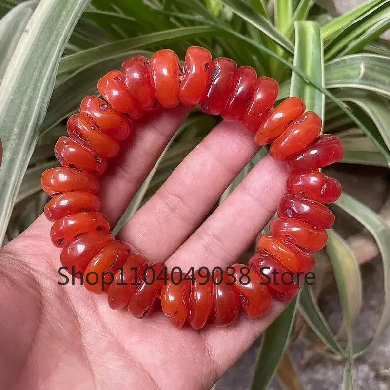 Custom Gift Premium Natural Amber Old Wax Hand String Luxury Bracelet Hand-carved Fashion Men's and Women's Styles
