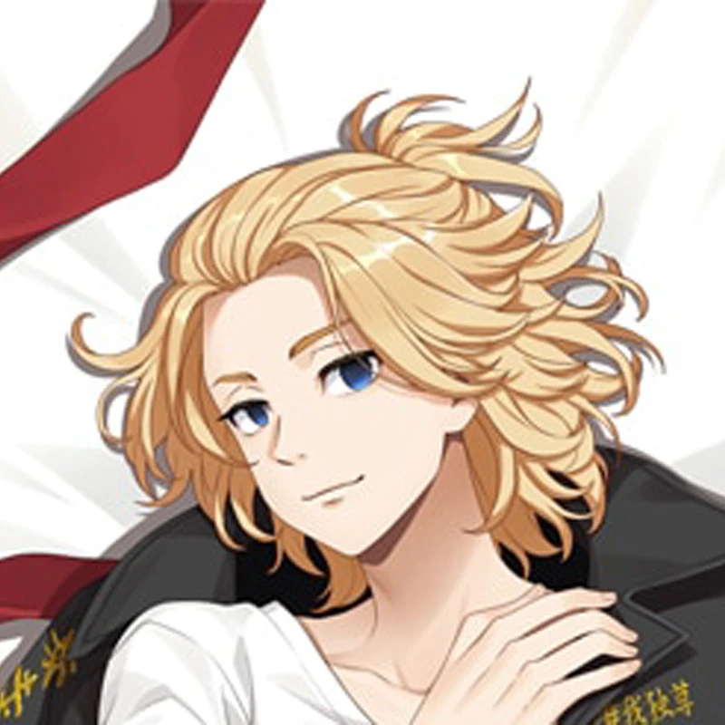 

Dakimakura Anime Pillow Cover Sano Manjiro Double Sided Print 2Way Cushion Cover Xmas Gifts