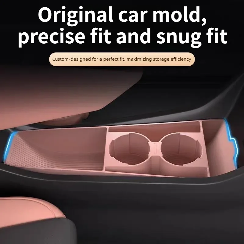 Silicone Center Console Lower Storage Box for BYD Seagull 2023-2025 Car Interior Armrest Organizer Tray Modified Accessories detail image 2
