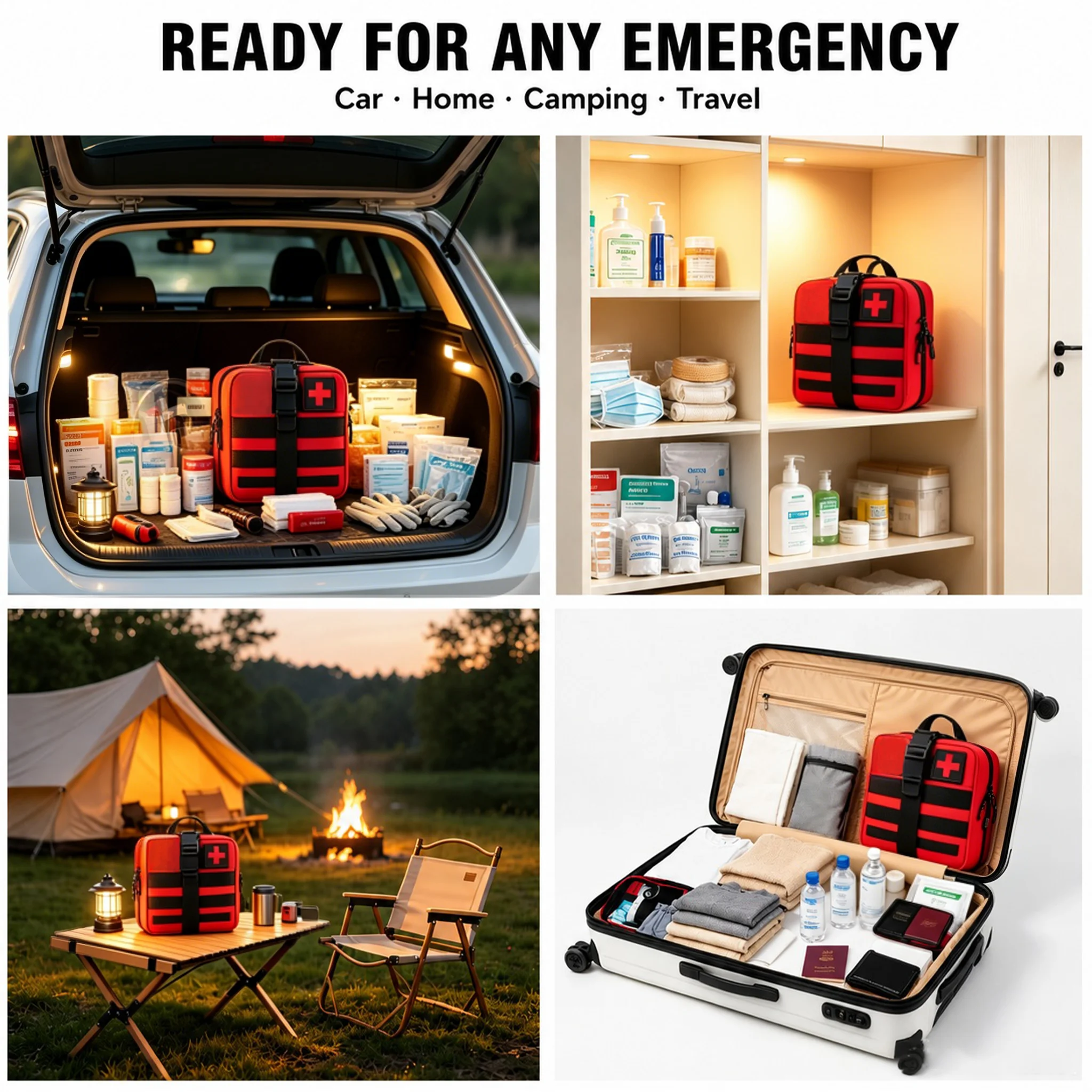 363pcs Survival Kit First Aid Tactical IFAK Pouch Supplied Full Set Molle Camping Kit with Tourniquet Items  Medical Bag Kits