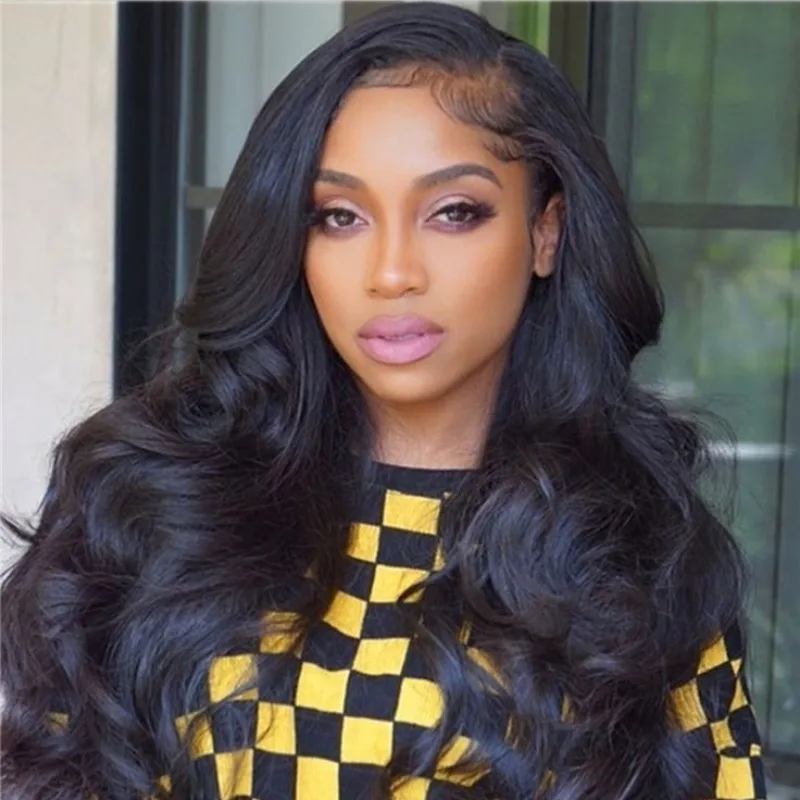 13x4 Body Wave Lace Front Wig Brazilian Remy Human Hair Bob 250% Water Wave HD Transparent Lace Frontal Wig For Women Preplucked