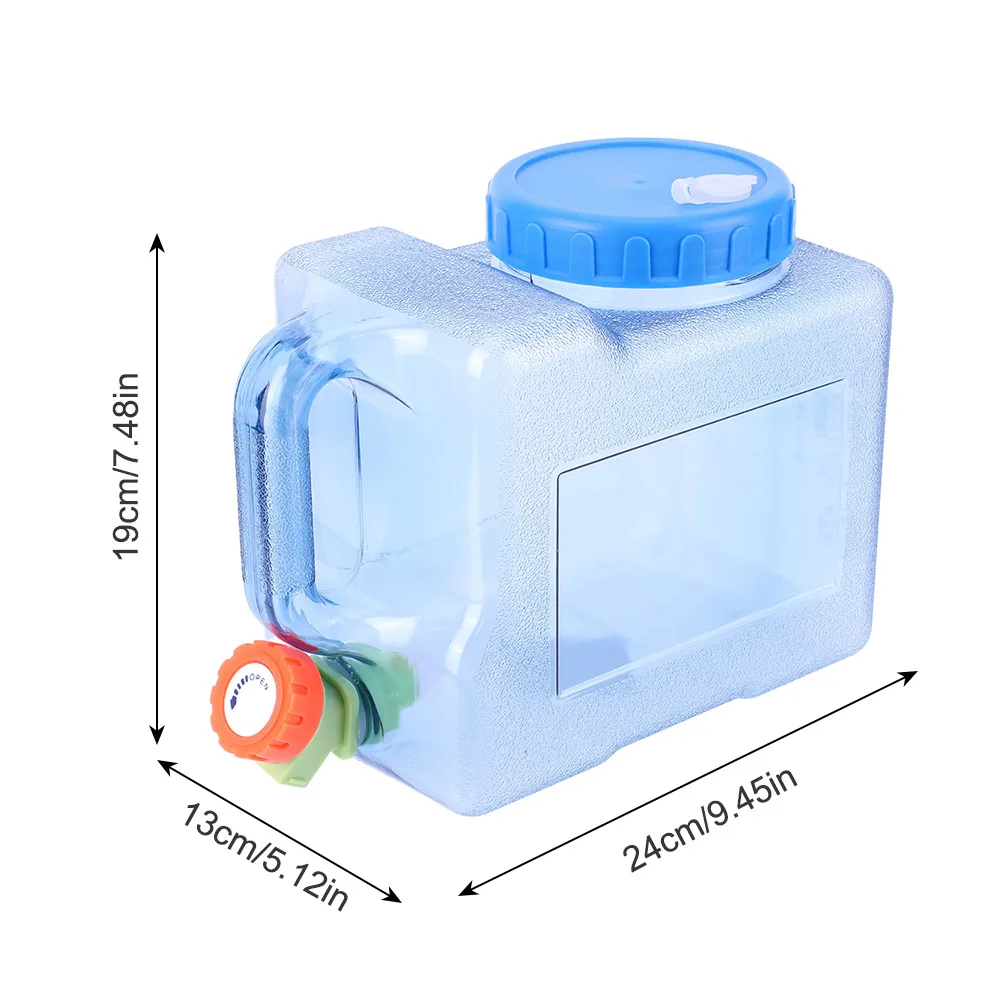 حاوية مياه محمولة سعة 3 لتر، إبريق مياه الشرب متعدد الوظائف، حاوية تخزين مياه مانعة للتسرب للمشي لمسافات طويلة وجولة القيادة الذاتية