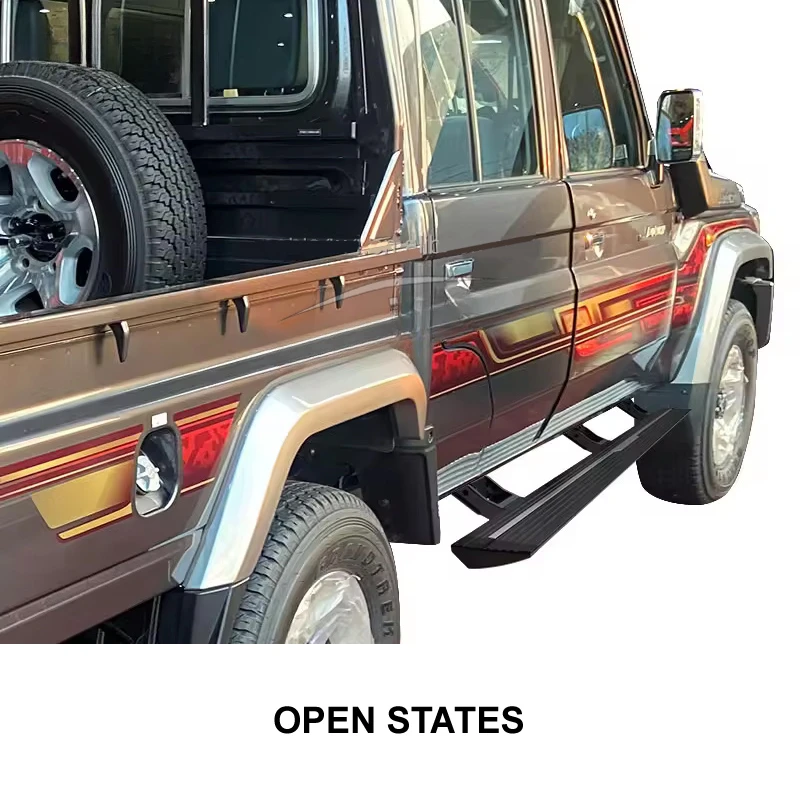 Retractable Electric Side Steps Automtaic Power Running Board Foldable Powersteps For Toyota Land Cruiser LC71 LC76 LC78 LC79