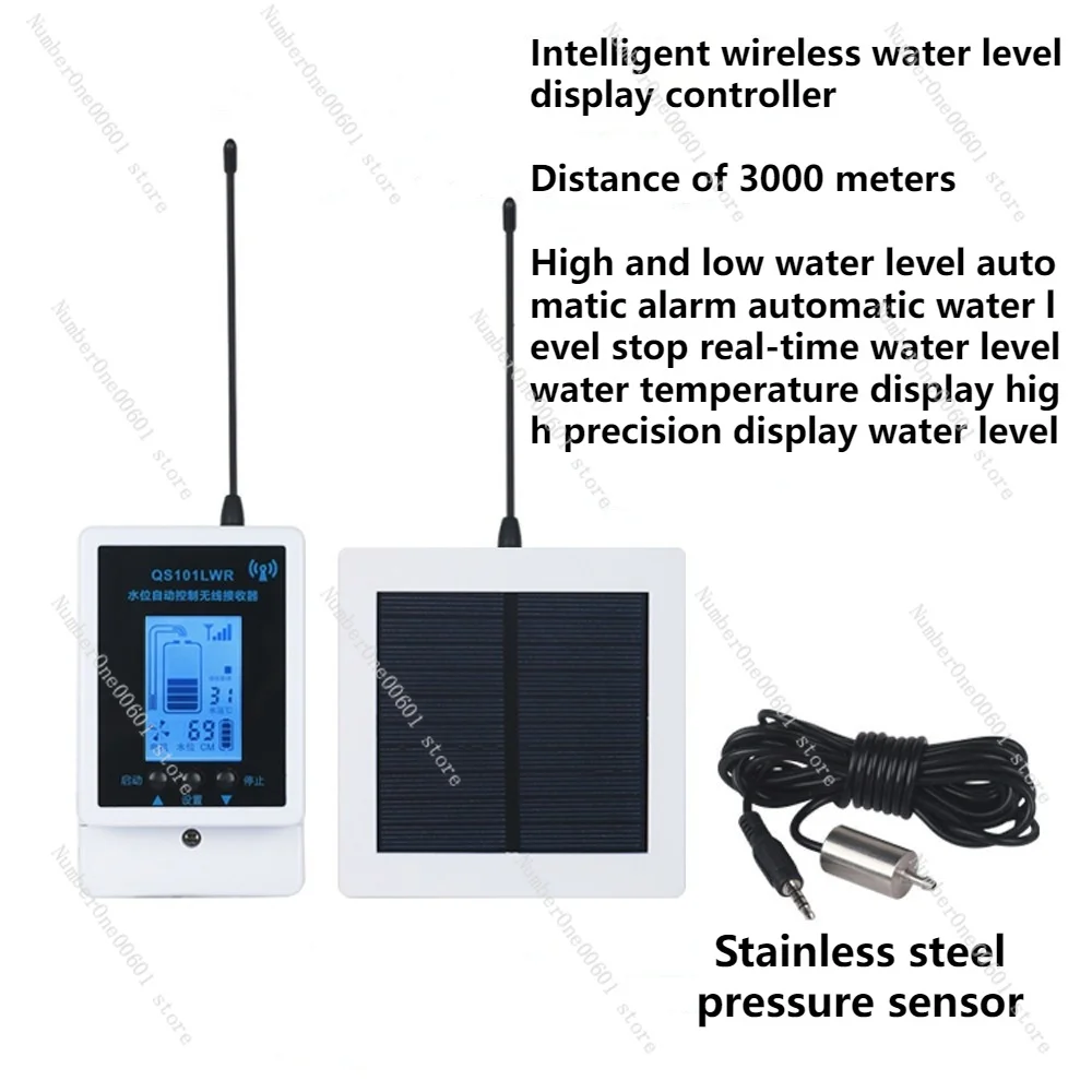 Remote Intelligent Wireless Water Level Controller Automatic Water Level Monitoring Display Tank Level Measurement