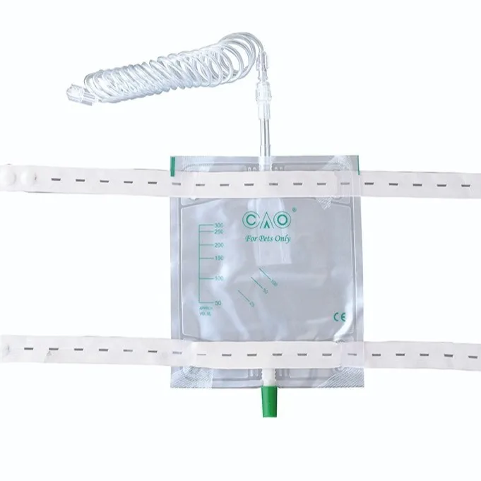 

10 шт. бестселлер двухтактный с адаптером и спиральной удлинительной трубкой мешок для мочи