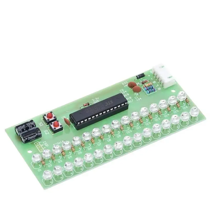Adjustable Display Pattern LED VU Meter Level Indicator Amplifier Audio 16 Dual Channel Green Lamp Light DC 8V To 12V