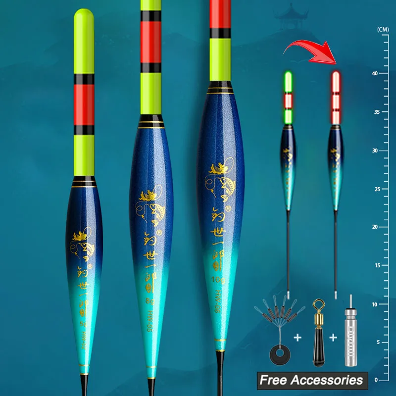 

2pcs/Lot Electric Fishing Floats Smart IC Gravity Sensor Color Change LED Luminous Rock Fishing Accessories Tackles