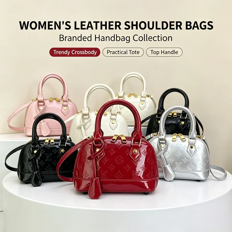 Women's Leather Shoulder Bags - Branded Handbag Collection, Trendy Crossbody Bags and Practical Tote Bags