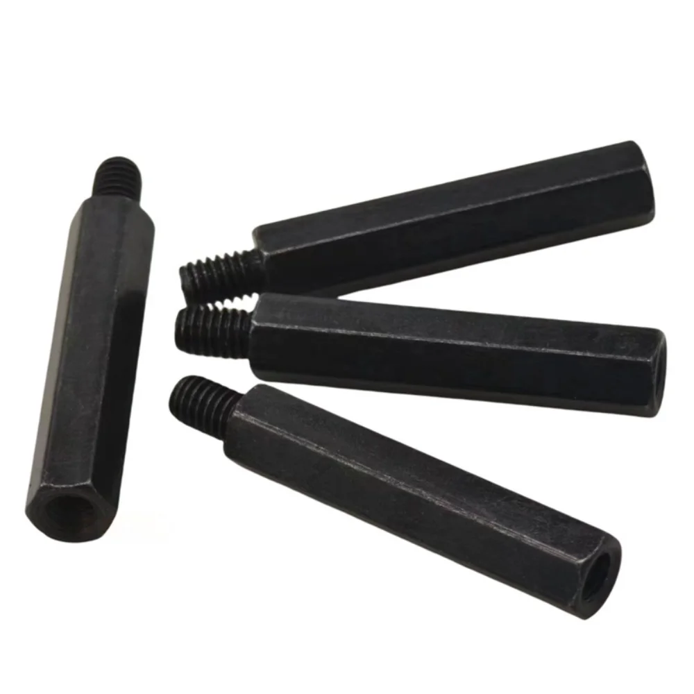M2-M6 Black Nylon Hex Standoff Male Female Threaded Spacer Insulated Plastic Pillar Screw Gasket