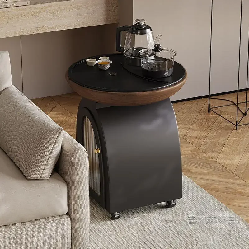 DSA advanced sense minimalist small side few balcony living room tea table light luxury removable tea table with kettle
