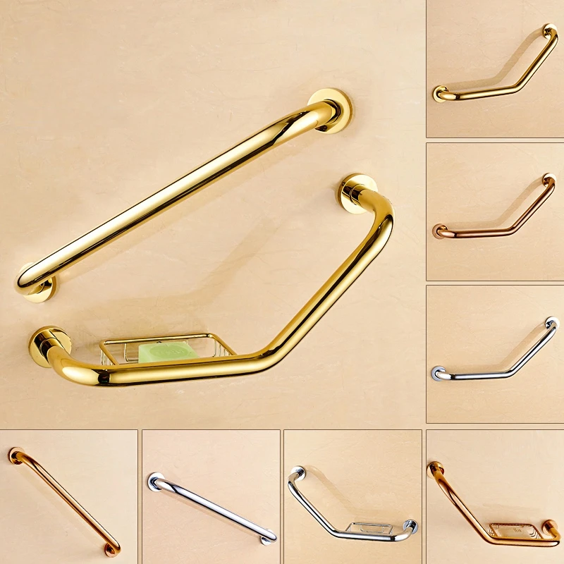 

Bathroom Safe Grab Bar 40/45CM Antqiue Bronze Brass Toilet Handrail Grab Bar Shower Safety Support Handle