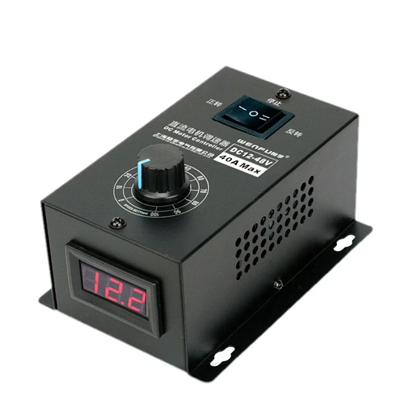 Forward Reverse Digital Display 0~100% adjustable DC 12-48V 40A DC Motor Speed Controller PWM regulator 12V 24V 48V