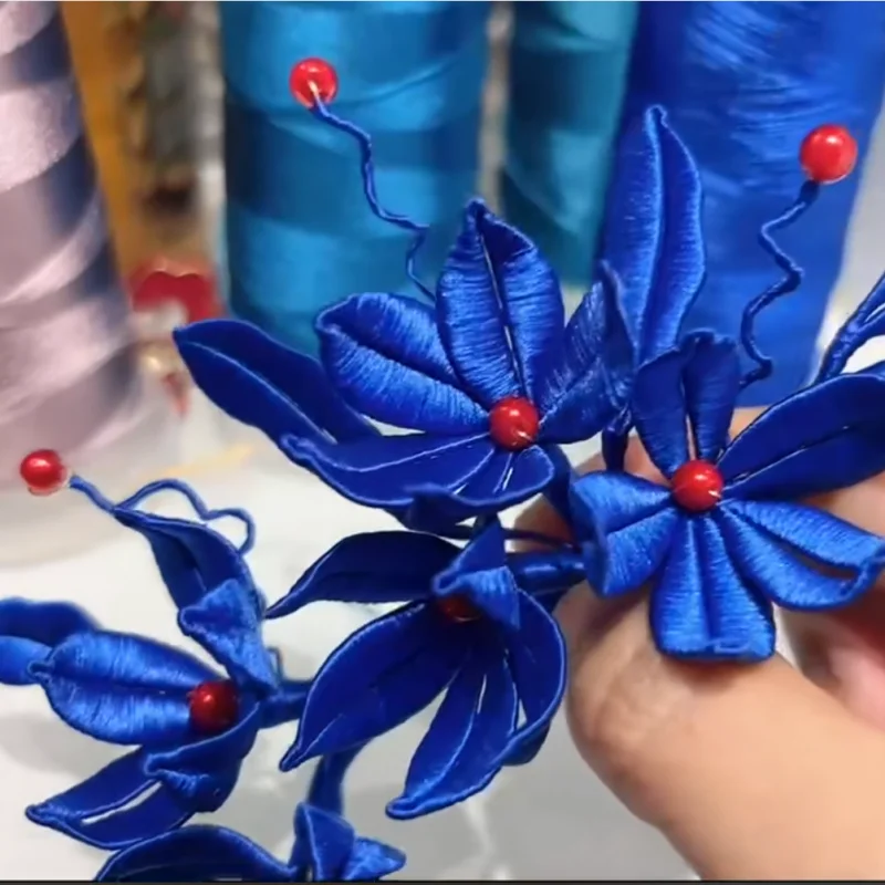 

Chinese Butterfly Hanfu Hair Accessories, Flower Hairpins, Qi-Pao Headwear, Styling Tools