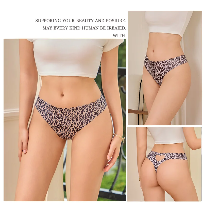 4 pièces/ensemble tongs sans couture pour femmes été coeur creux culotte douce femme mode sous-vêtements intimes couvrant les hanches respirant Sexy