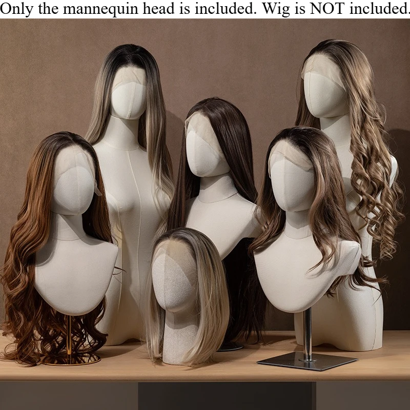 Height‑Adjustable Mannequin Head Display Stand Dummy Model Head For Hat Wig Scarf Retail Prop For Clothing Store Window Decor