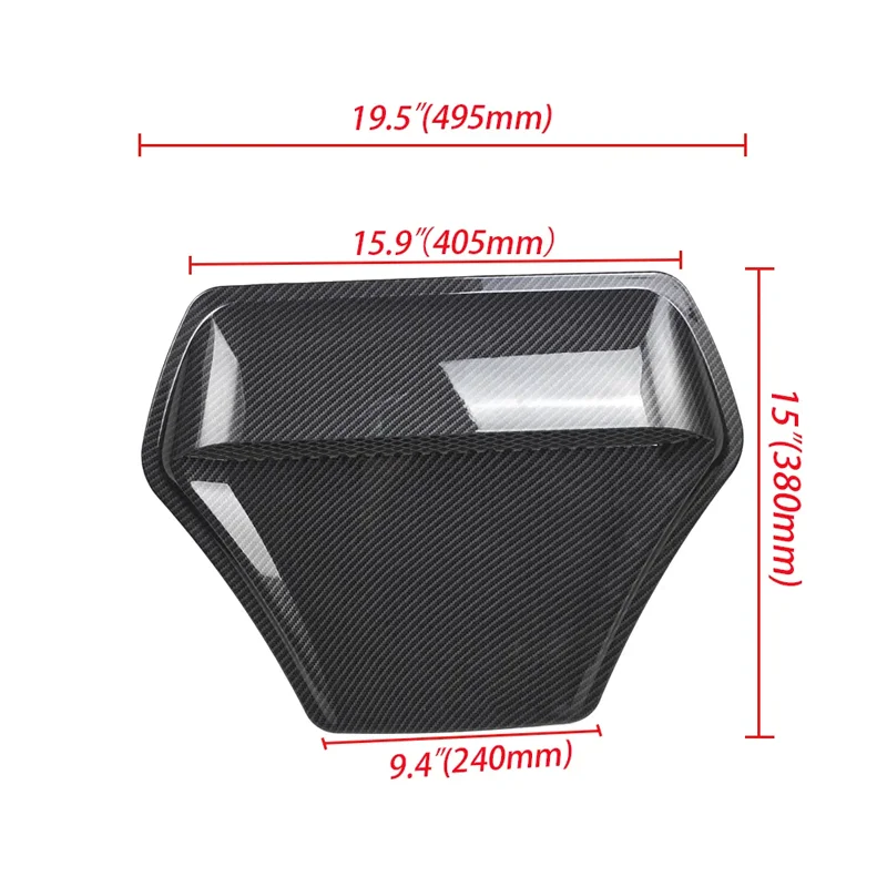 Universal TYPE R Style Car Hood Scoop Air Intake Vent Cover For Honda Civic Audi TT Mk2 Ford Mustang Focus Golf 4 5 6 7 8