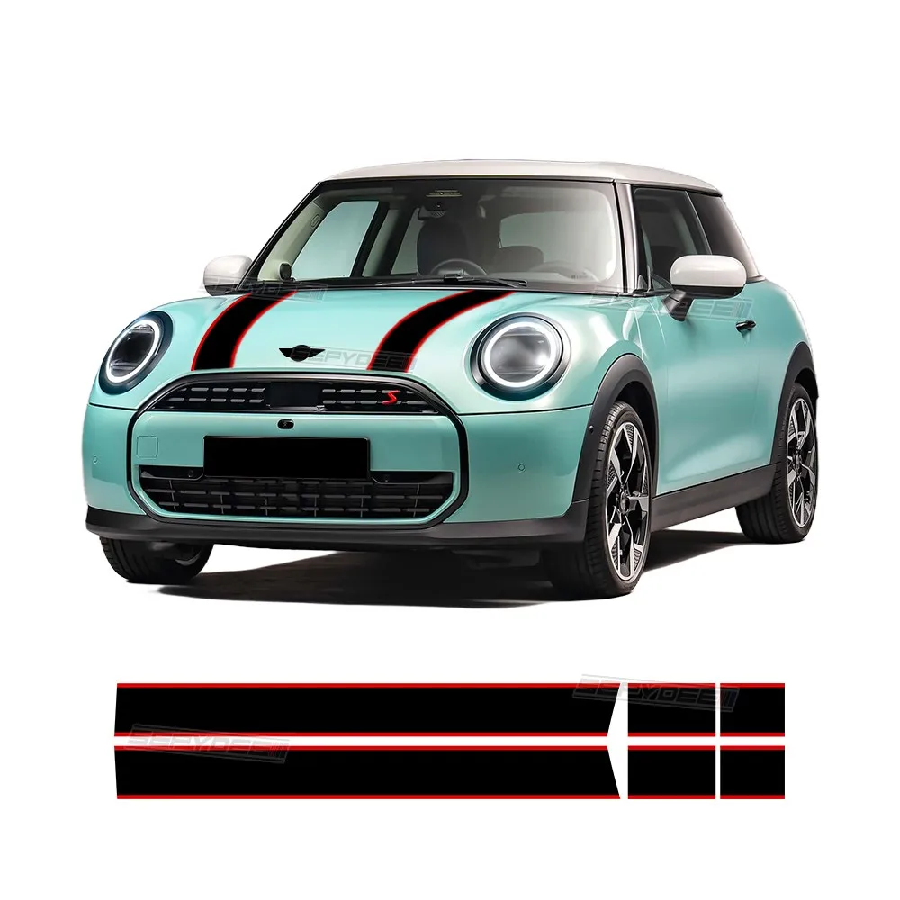 

Наклейка на капот автомобиля, наклейка на задний багажник для MINI Cooper S 2024 F65 F66 F67 J01 JCW Hatch, автомобильные аксессуары