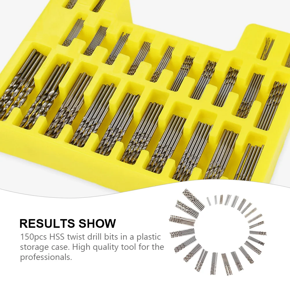 

150Pcs Hss Drill Bit Set Mini 0.4-3.2mm High Hardness Micro Tool Kit for Jewelry Pcb Crafts Electronics Drill Bit