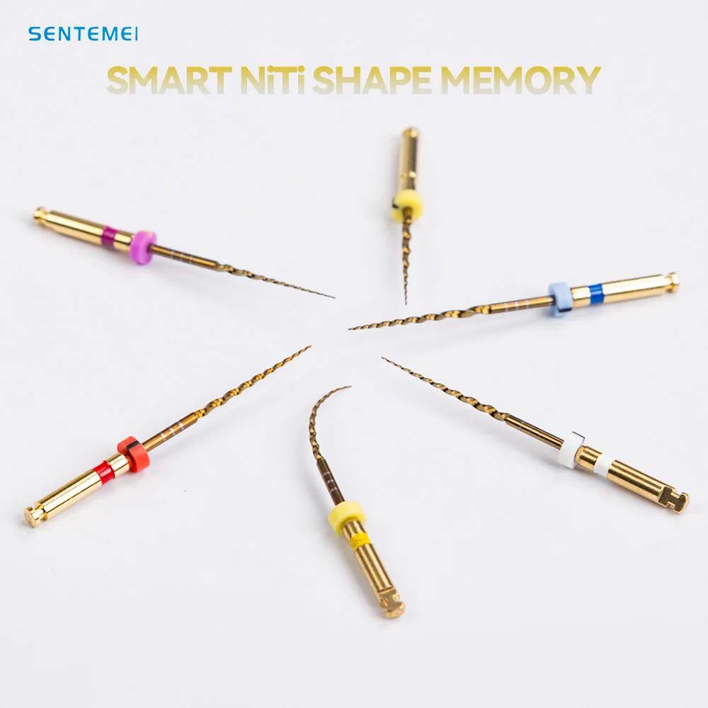 Dental Endo Files Heat Activated Golden NITI Flexible Factory Price Dental Files Rotary Root Canal Files Dentistry Tool
