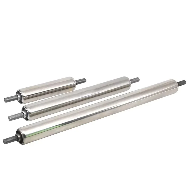 1Pcs Stainless Steel Gravity Roller Conveyor Dia 25mm 38mm Total Length 200 250 300 400 500mm