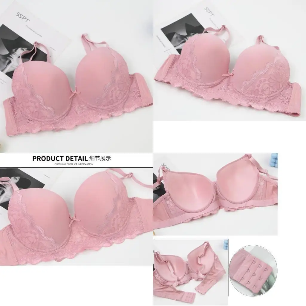 

U13F Комфортный подъем Bra Bra Bra с твердым цветом с твердым цветом отключенного шнуровки