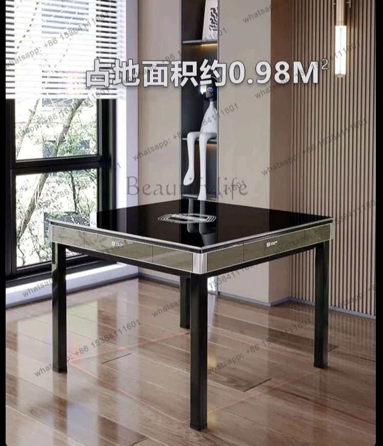 Ultra-thin whirlwind automatic mahjong machine third generation rotor roller coaster silent dining table dual-purpose