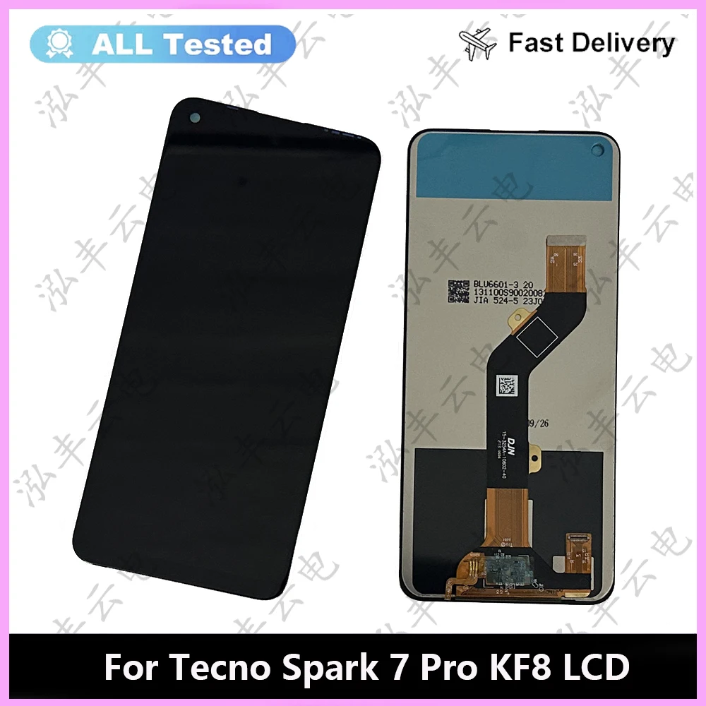 

6.6" For Tecno Spark 7 Pro KF8 LCD Spark7 Pro Display Screen Touch Panel Digitizer For Tecno Spark 7Pro LCD Display Part