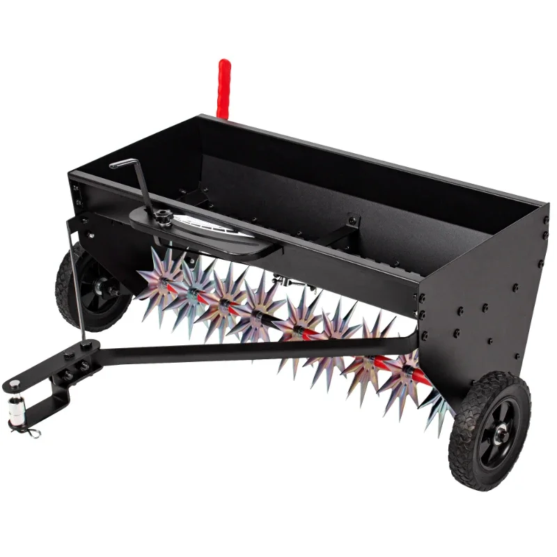 40/100 cm Multifunctional Heavy Duty Lawn Spike Aerator Trailer behind broadcast spreader