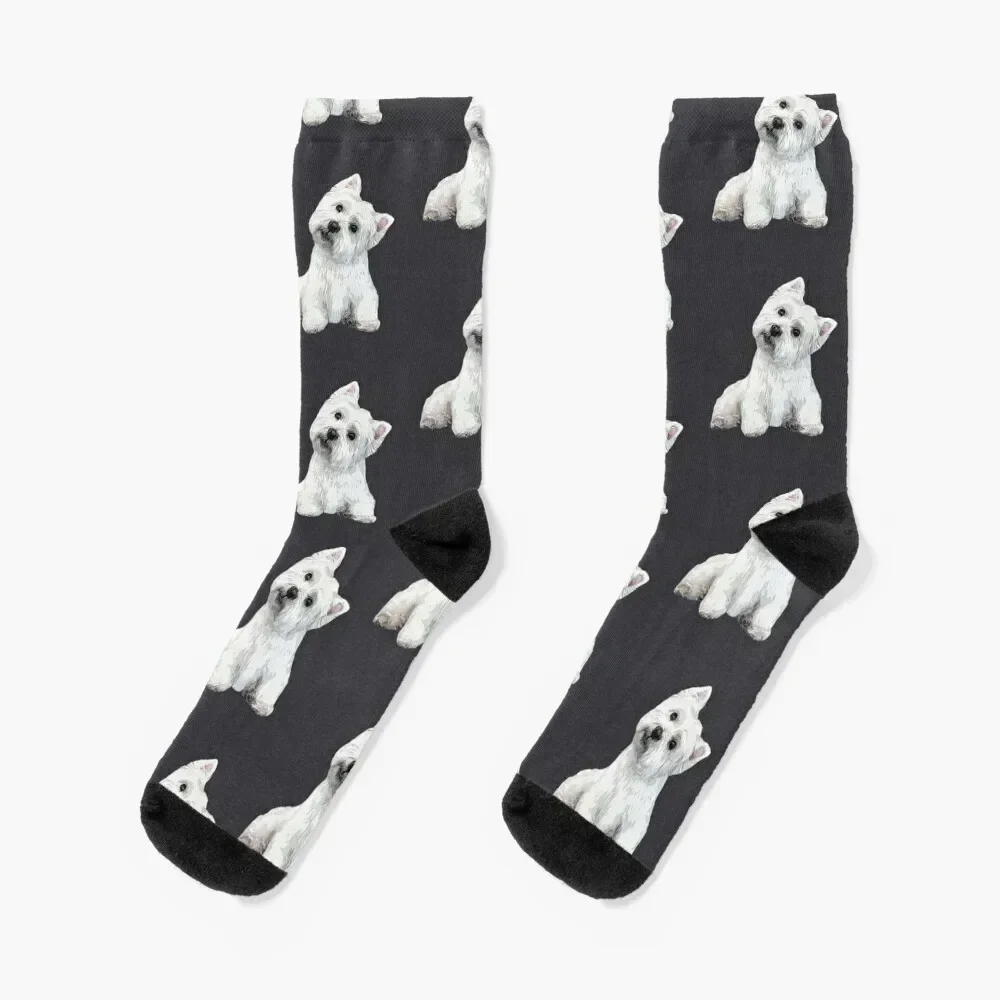 

West Highland Terrier BEST DOG EVER! Socks Hiking boots custom sports Girl'S Socks Men's