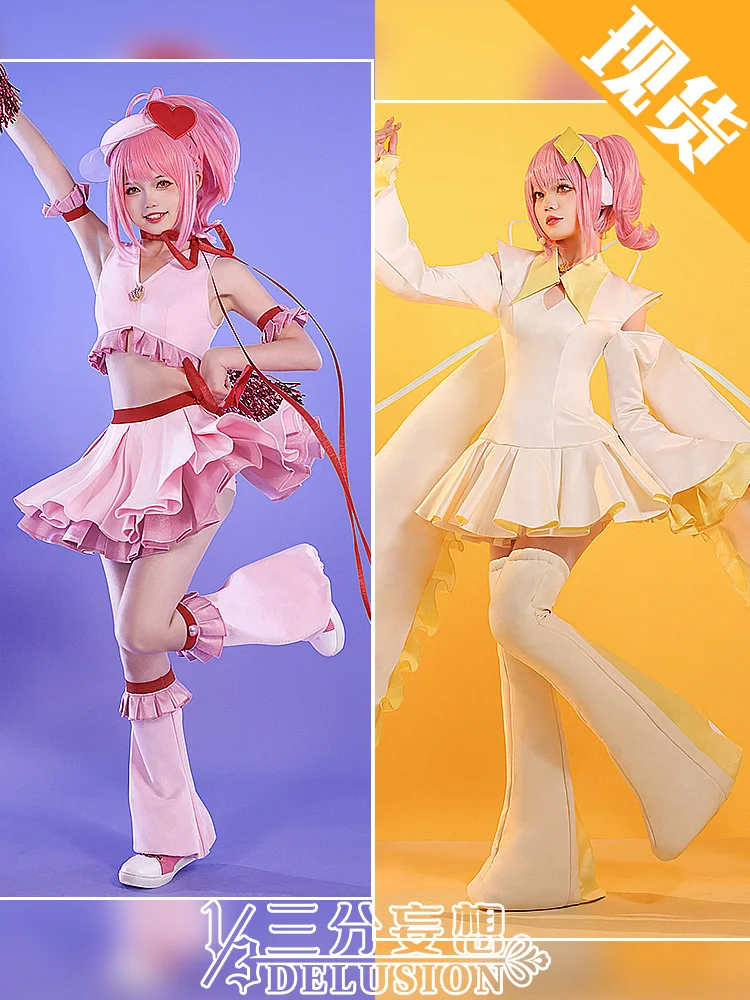 Hinamori Amu คอสเพลย์อะนิเมะ Shugo Chara ชุดคอสเพลย์ผู้หญิงผู้หญิง Amulet หัวใจ /amulet DIA วิกผม COMBAT Uniform ปาร์ตี้ฮาโลวีนชุด